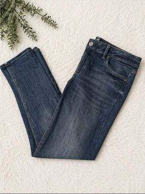 White House Black Market Jeans with Gold Stitching